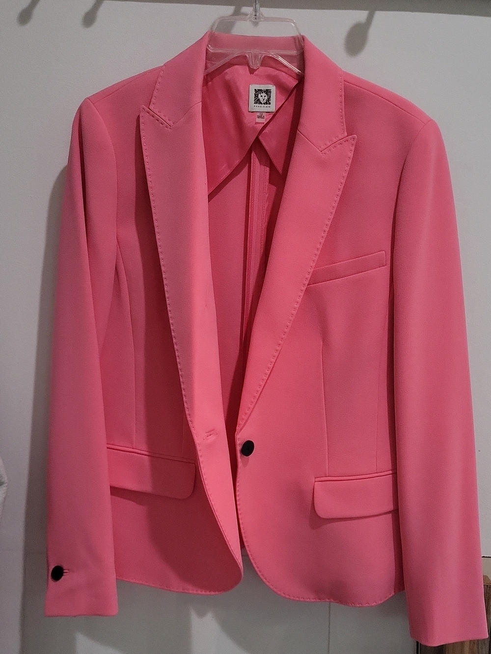 Anne Klein Bright Pink Tailored Blazer